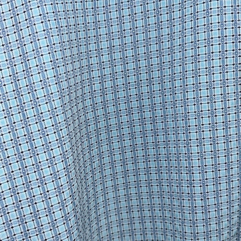 Bugatchi Men's Blue Patterned Button Down Shirt - image 5